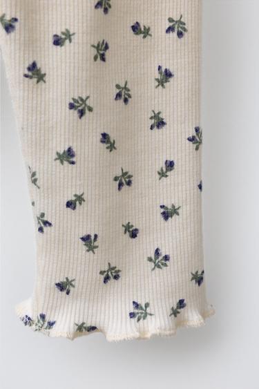 LEGGING IMPRIMÉ - Écru / Bleu de Zara - Image 3