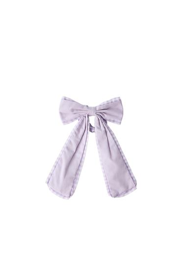 GINGHAM CHECK BOW SCRUNCHIE