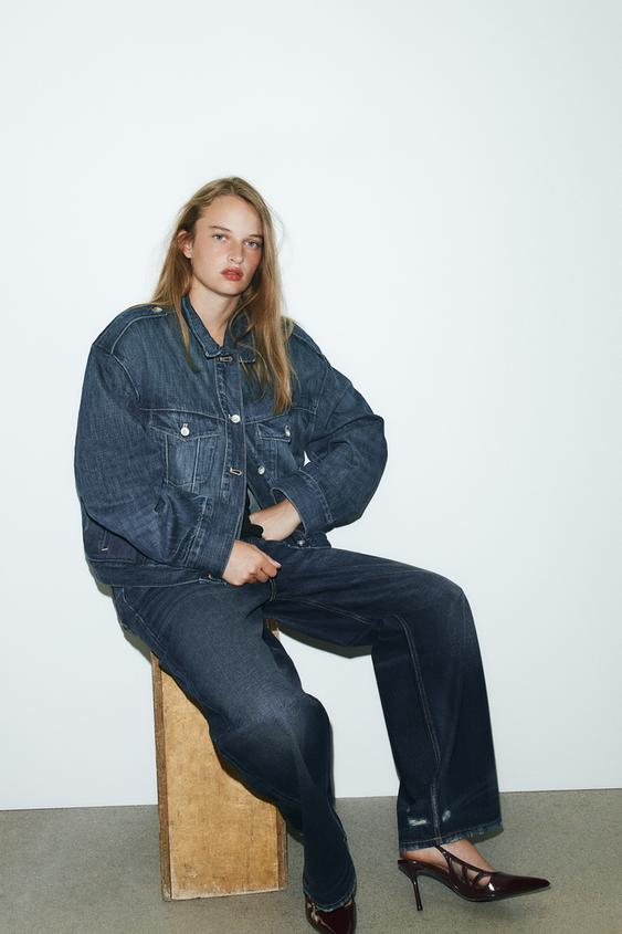 PATENT EFFECT HEELED SHOES