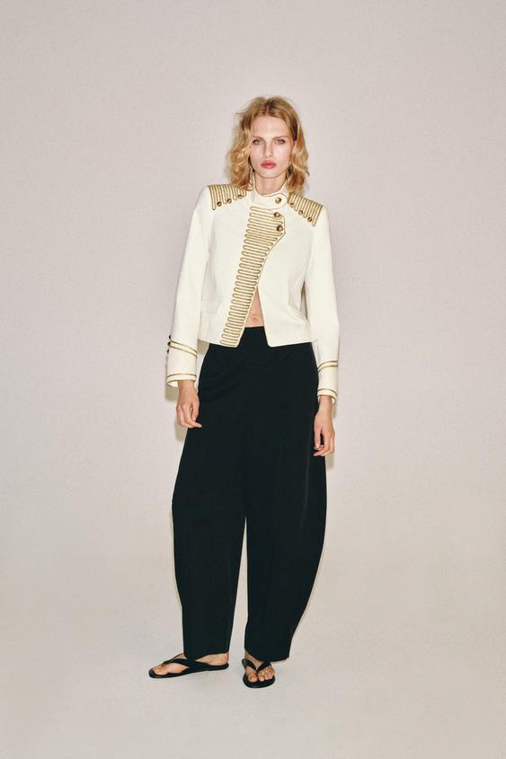 جاكيت بأزرار تبديل ZW COLLECTION - خَام الخاص بـ Zara - صورة 0