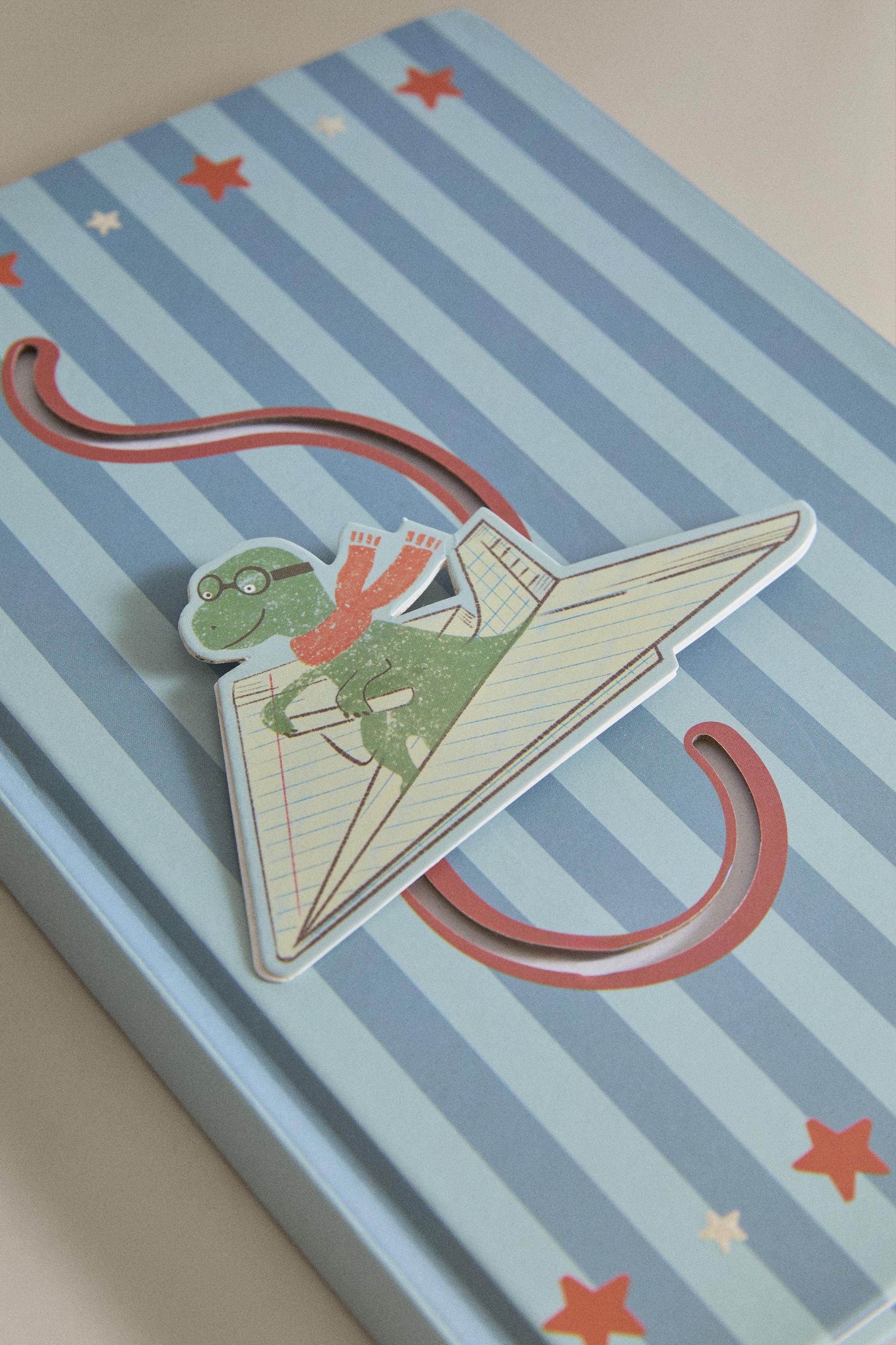 KIDS' DINOSAUR A5 NOTEBOOK — Blue