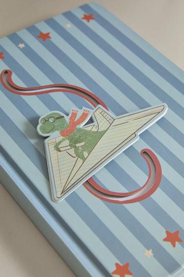 CARNET POUR ENFANT DINOSAURE A5 - Bleu de Zara - Image 1