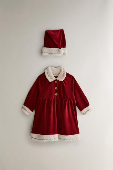 CHILDREN'S MRS. CLAUS COSTUME DRESS - Red by Zara - Image 4