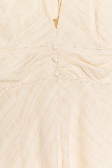 RUSTIC HALTER NECK MINI DRESS - Mid-ecru by Zara - Image 7