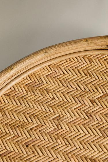 BAMBOO AND RATTAN TRAY - Light beige by Zara - Image 4