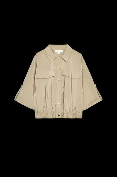 SAFARI-HEMD KURZARM - Steingrau von Zara - Bild 0