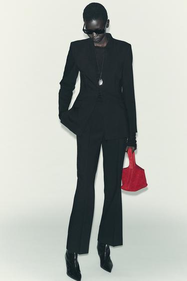 FLARE TROUSERS - Black by Zara