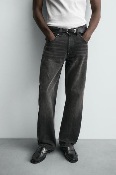 JEAN COUPE DÉCONTRACTÉE - Vert de Zara