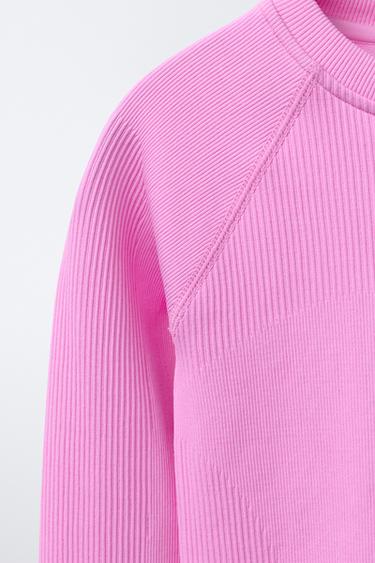 T-SHIRT SEAMLESS SKI COLLECTION - Rose de Zara - Image 2