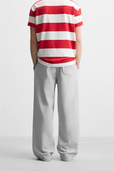 PANTALON DE JOGGING COUPE LARGE - Gris chiné de Zara - Image 2
