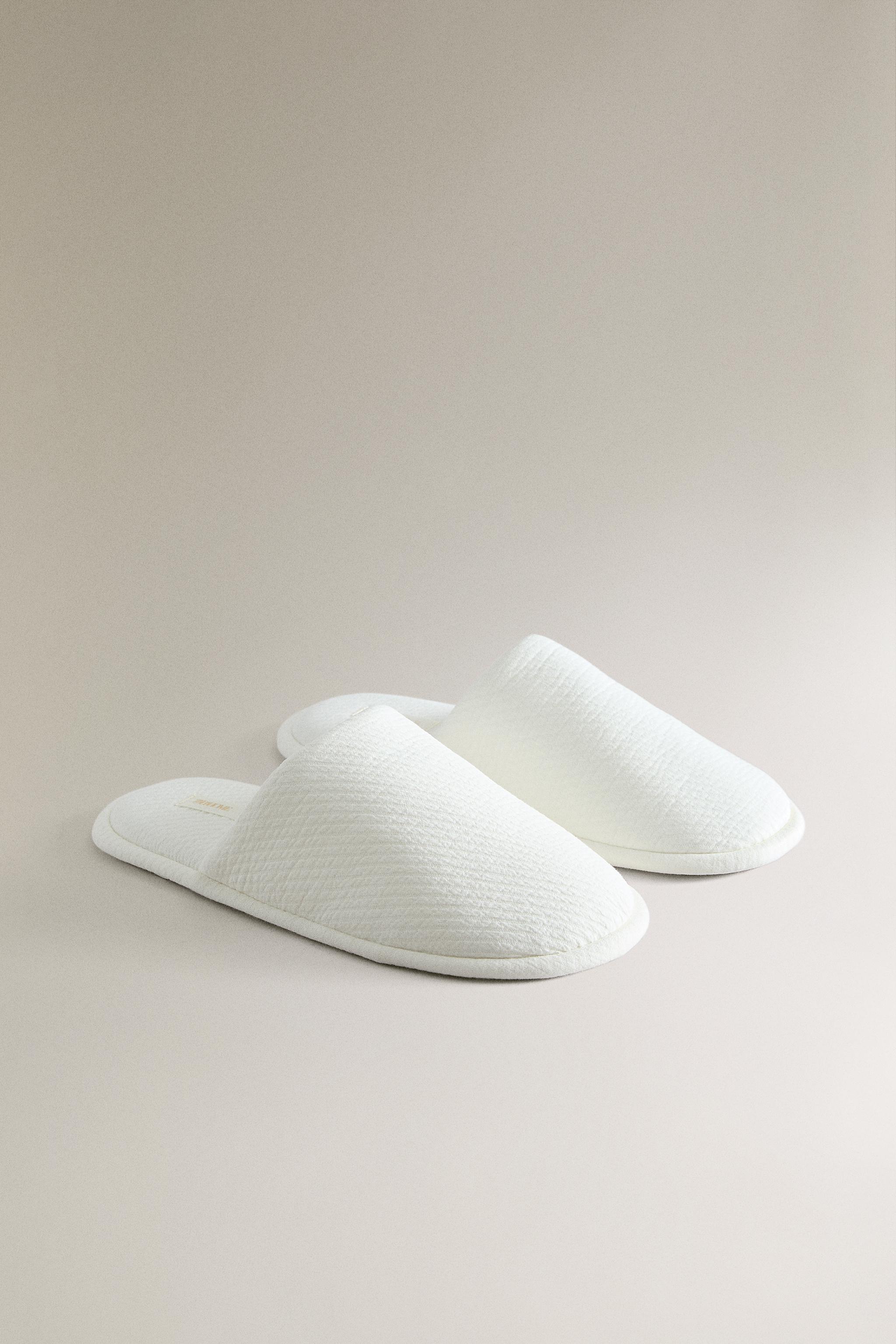 COTTON MULE SLIPPERS