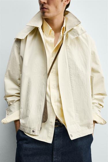 PARKA TECHNIQUE COURTE À CAPUCHE - Écru de Zara - Image 5
