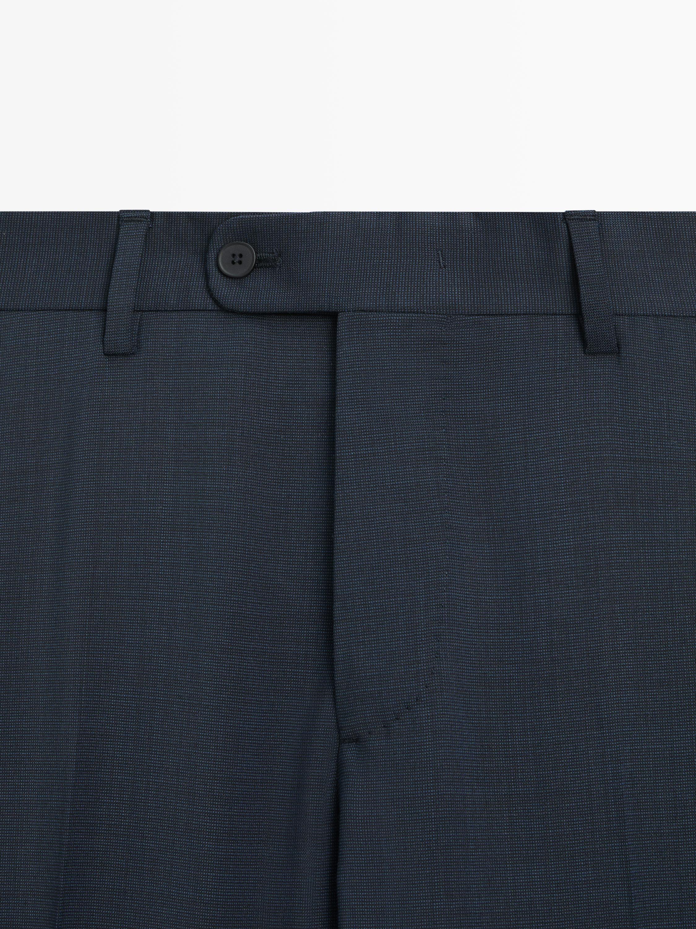 Pantalon de costume en laine froide