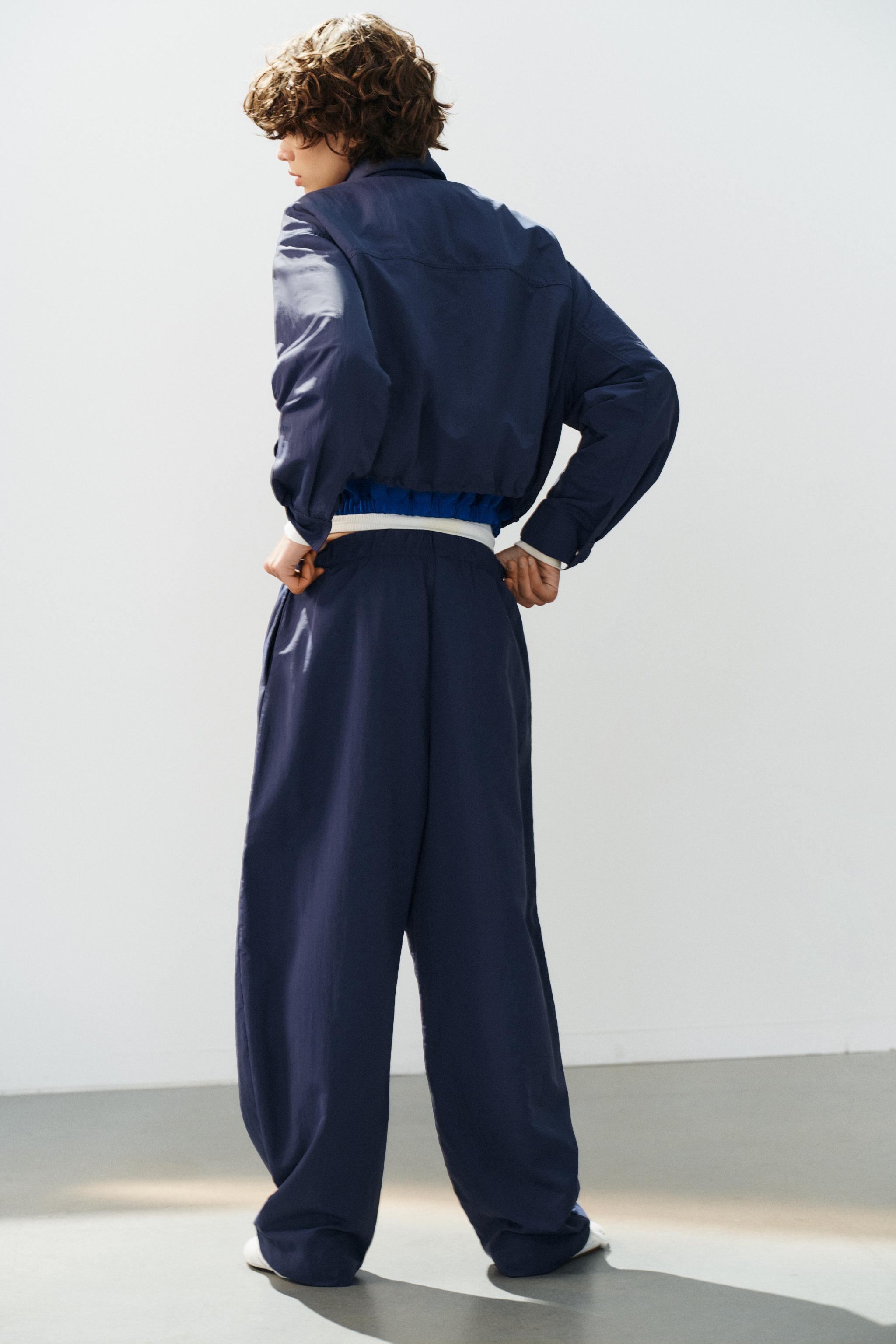 Женские брюки Zara TECHNICAL FABRIC ELASTIC PANTS — фото 3