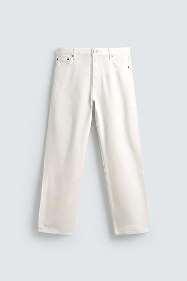 ДЖИНСЫ STRAIGHT FIT — БЕЛЫЙ от Zara