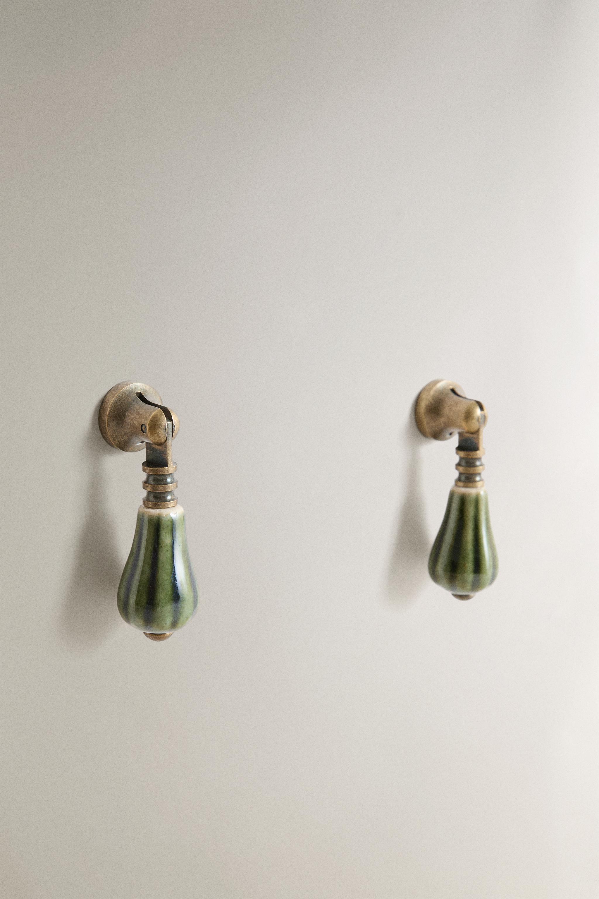 PACK OF CERAMIC HANDLES (PACK OF 2) — Green