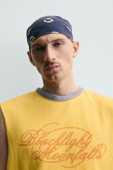 DÉBARDEUR EN MAILLE À IMPRIMÉ - Jaune de Zara - Image 4