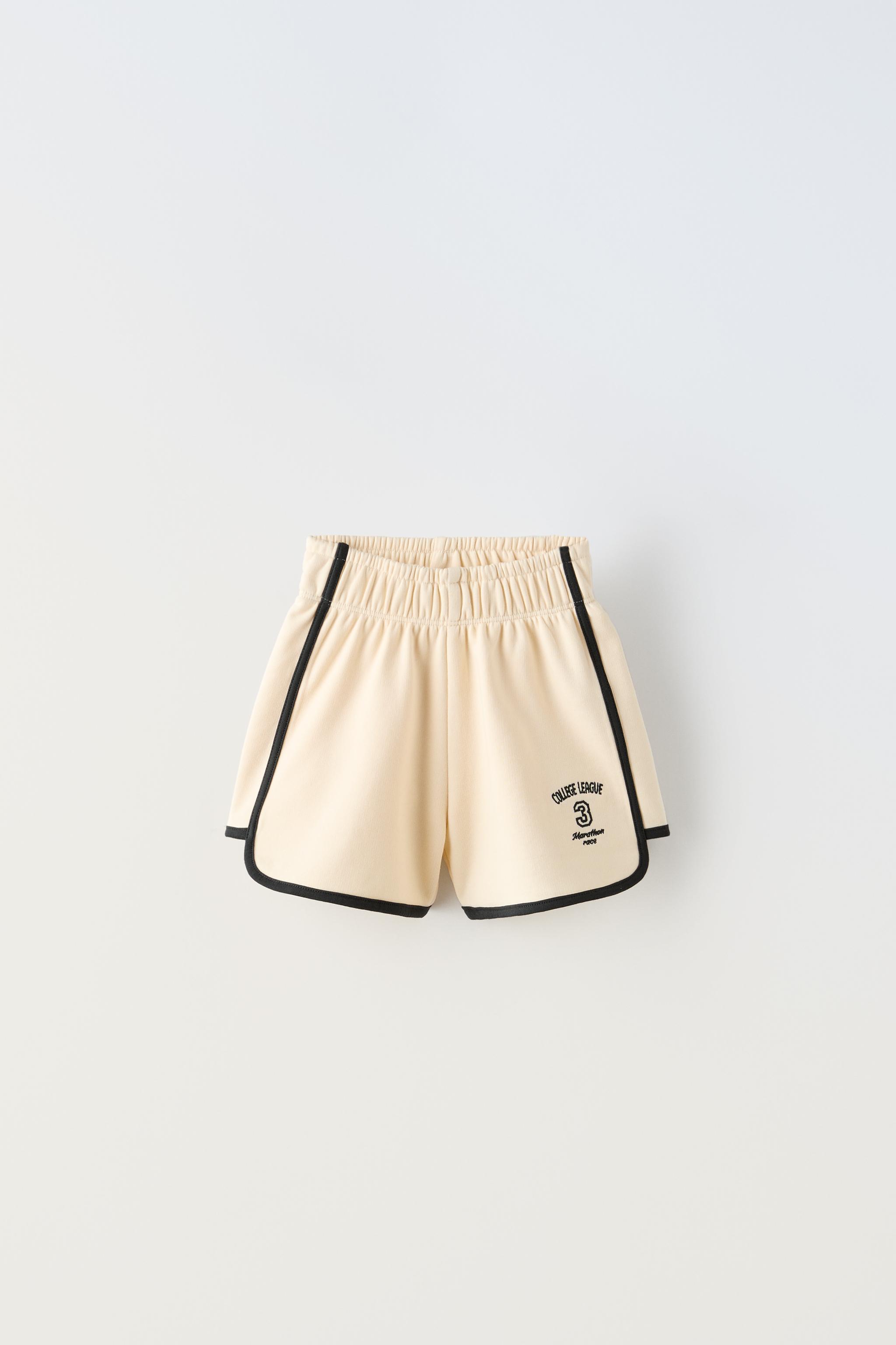 PACK OF CONTRAST TOP AND SHORTS SET - Ecru