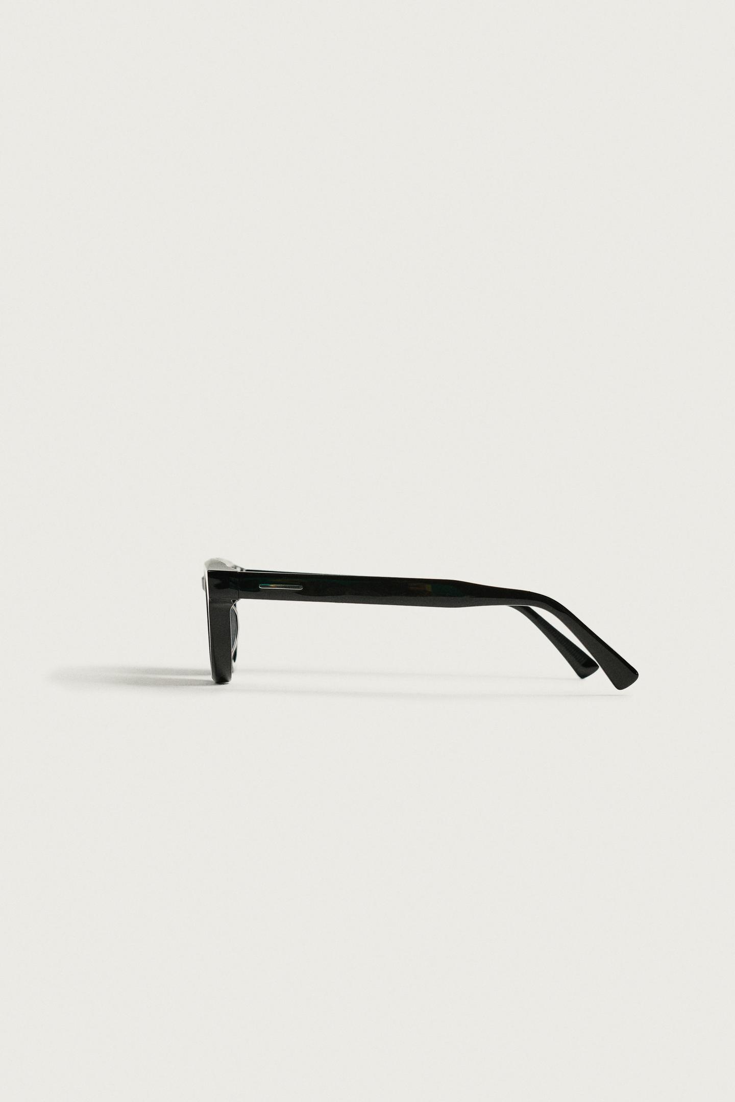 Солнцезащитные очки Zara Cat-Eye Sunglasses, цвет: Чёрный — фото 4