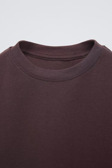 3-PACK OF PLAIN T-SHIRTS - Burgundy by Zara - Image 3