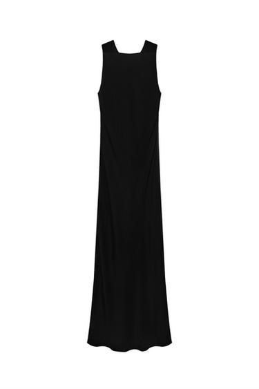 ZW COLLECTION DRAPED MIDI DRESS - Black by Zara