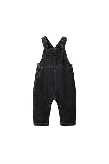 جمب سوت DENIM طويل - أسود by Zara