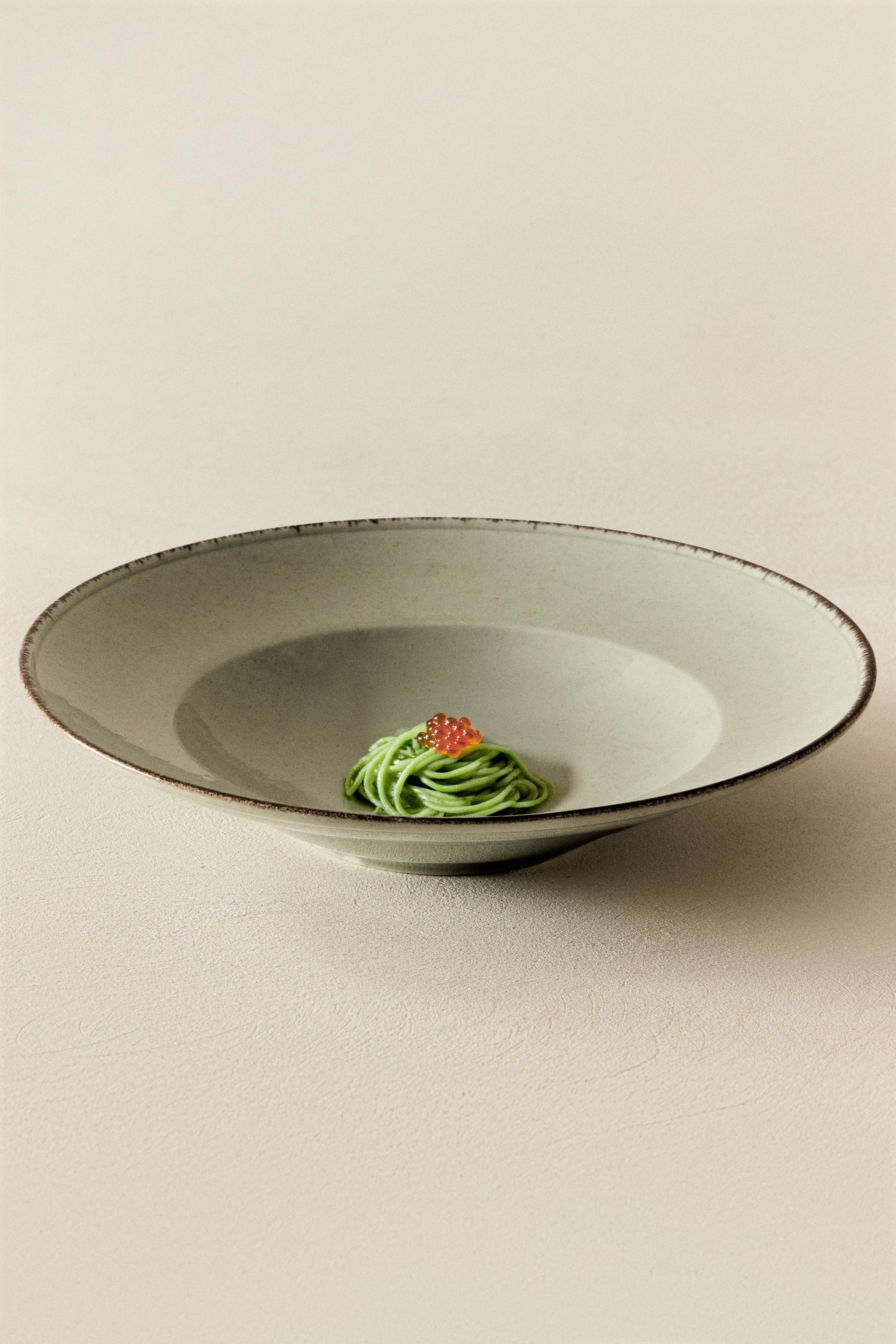 ASSIETTE À PÂTES PORCELAINE BORD ANTIQUE