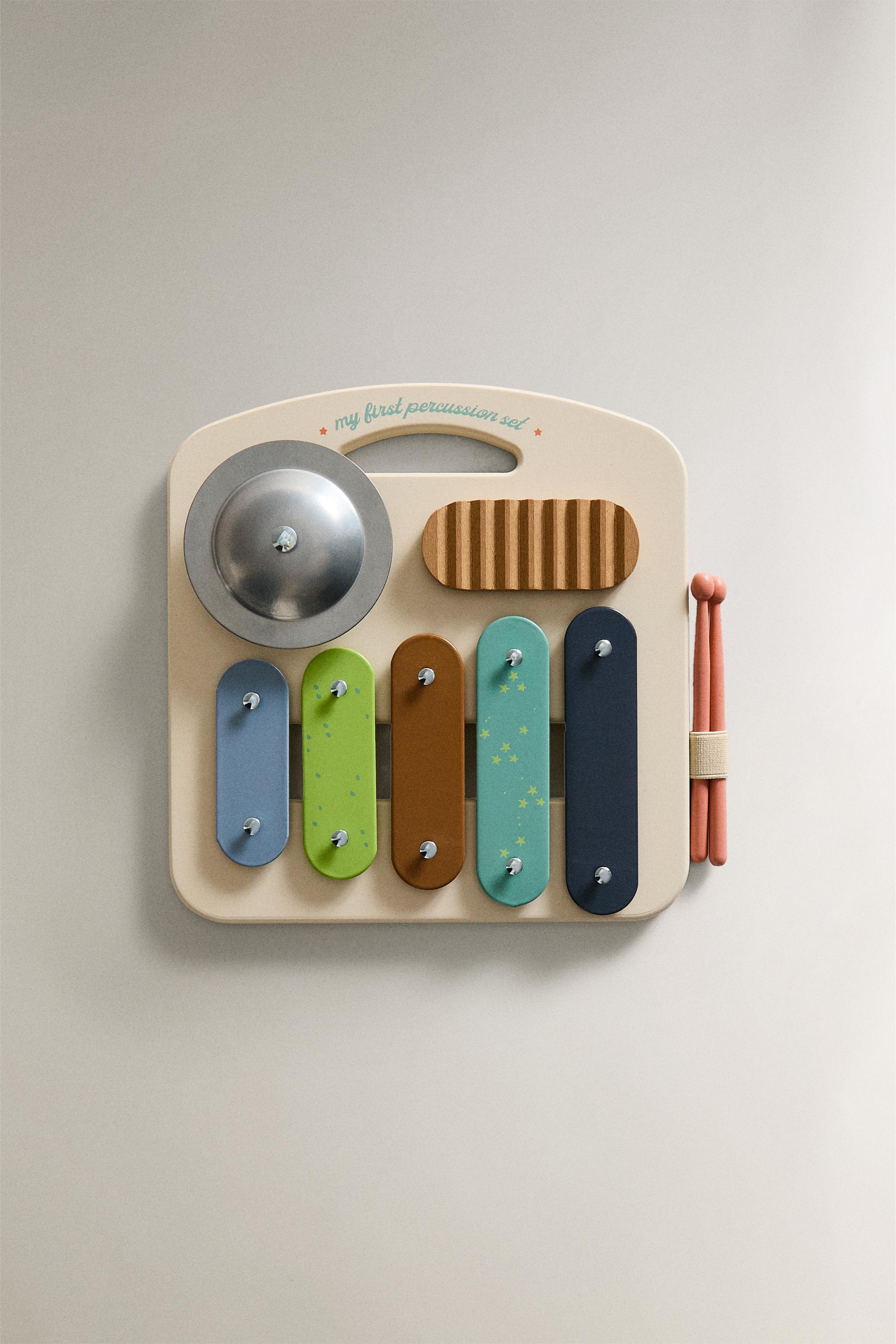KIDS' TOY XYLOPHONE INSTRUMENT — Ecru