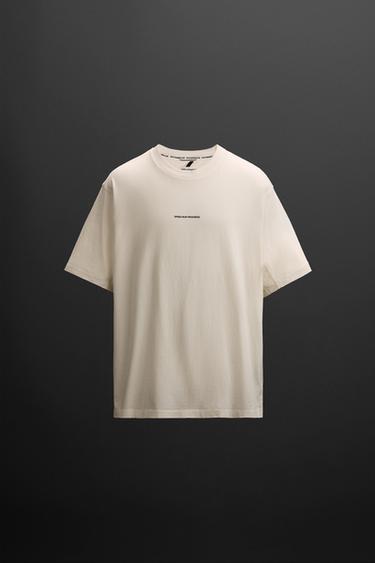RUNNING PRINT T-SHIRT - White by Zara - Image 0