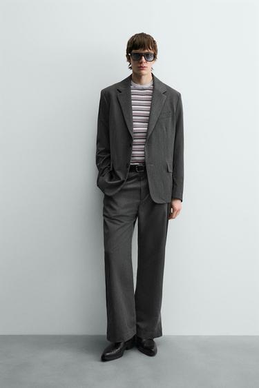 PANTALÓN FLARE FIT - Gris medio de Zara