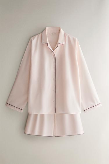 CHEMISE POPELINE - Rose clair de Zara - Image 3