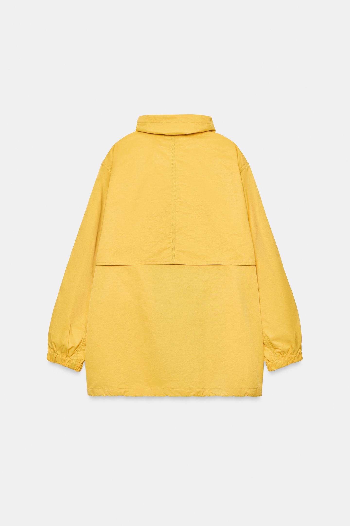Женская куртка Zara Technical Pocket Jacket ZW Collection, цвет: Жёлтый — фото 12