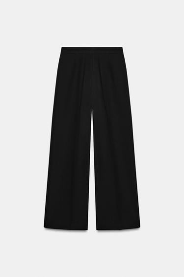HIGH-WAIST STRAIGHT-LEG TROUSERS - Black by Zara - Image 5