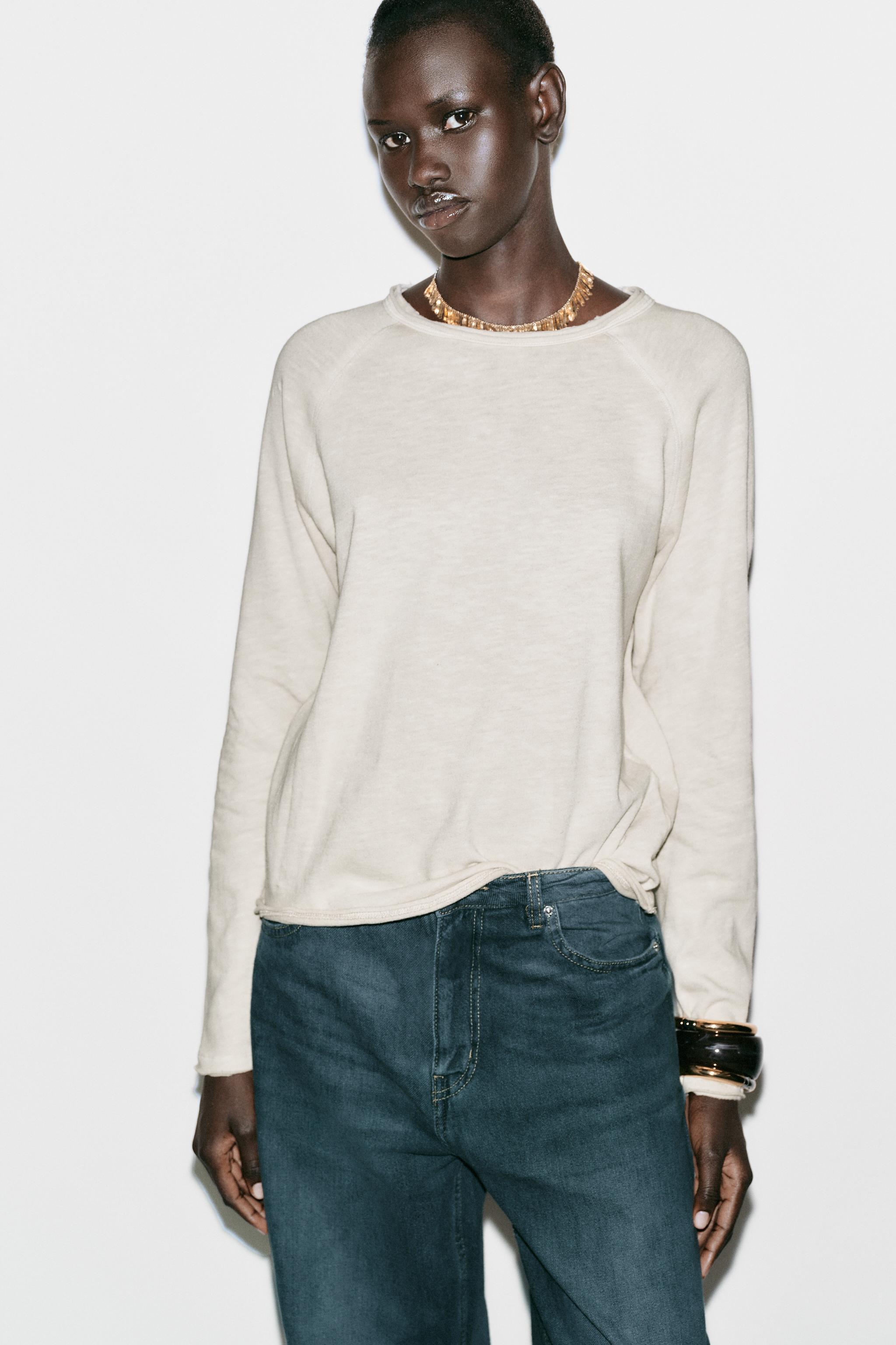 《木漏れ日です》❤️優しい色合い❤️【ザラ】カットソー Tシャツ - レディース | ZARA 日本