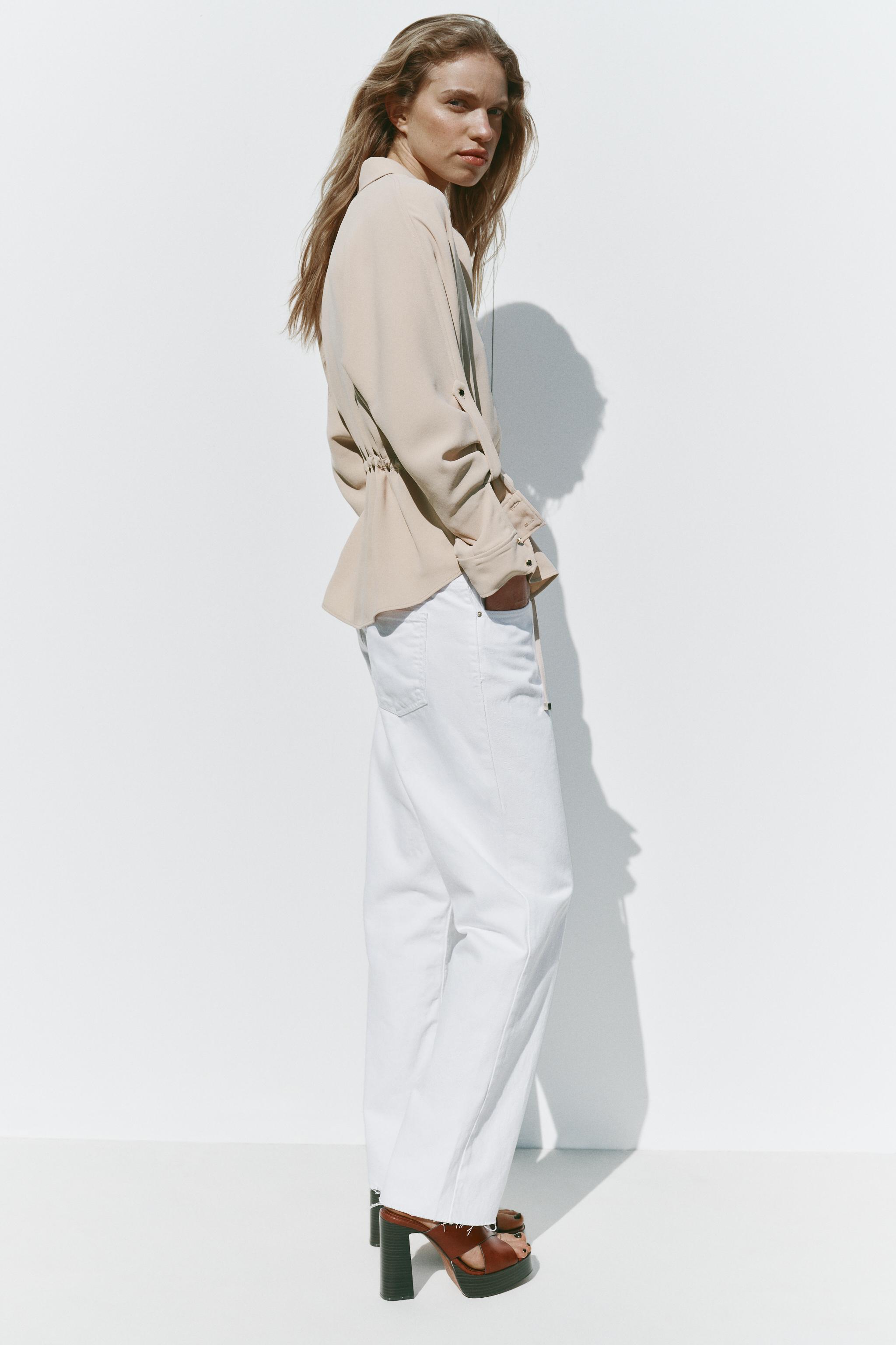 クレープサファリシャツ - ダークパープル | ZARA Japan / 日本