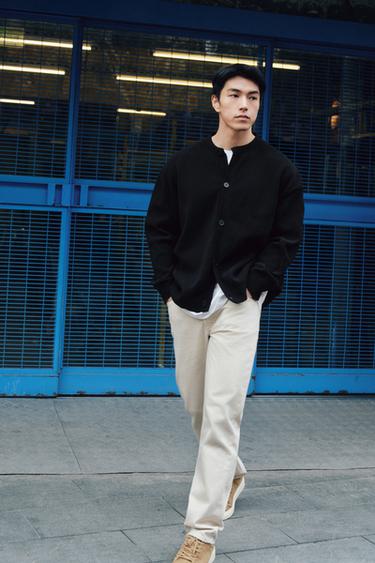 Zara 直筒版牛仔褲 - 磨白色