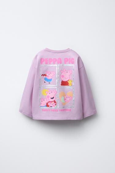 ФУТБОЛКА С ПРИНТОМ PEPPA PIG ™ — ЦВЕТ МАЛЬВЫ от Zara