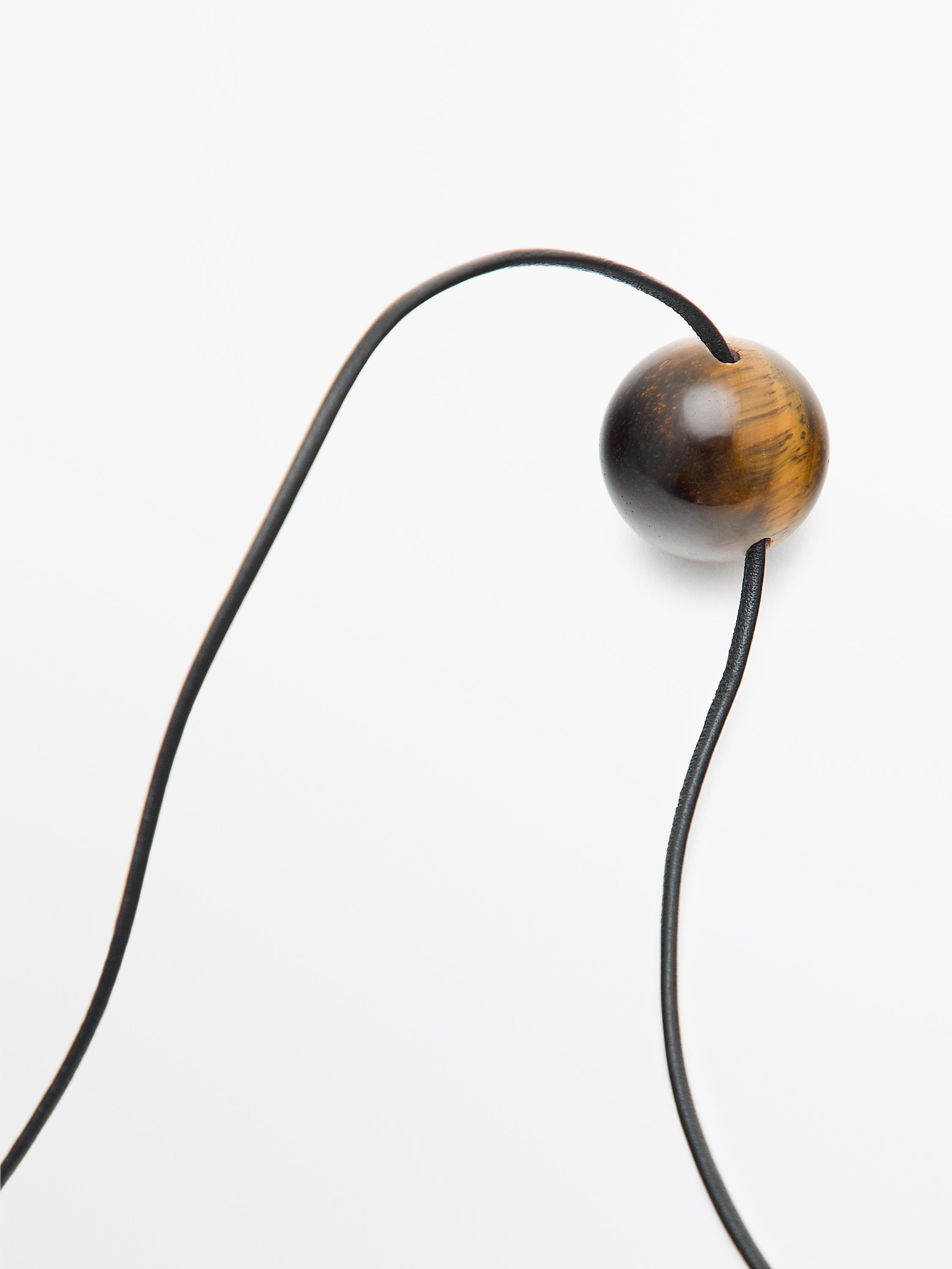 Natural stone pendant