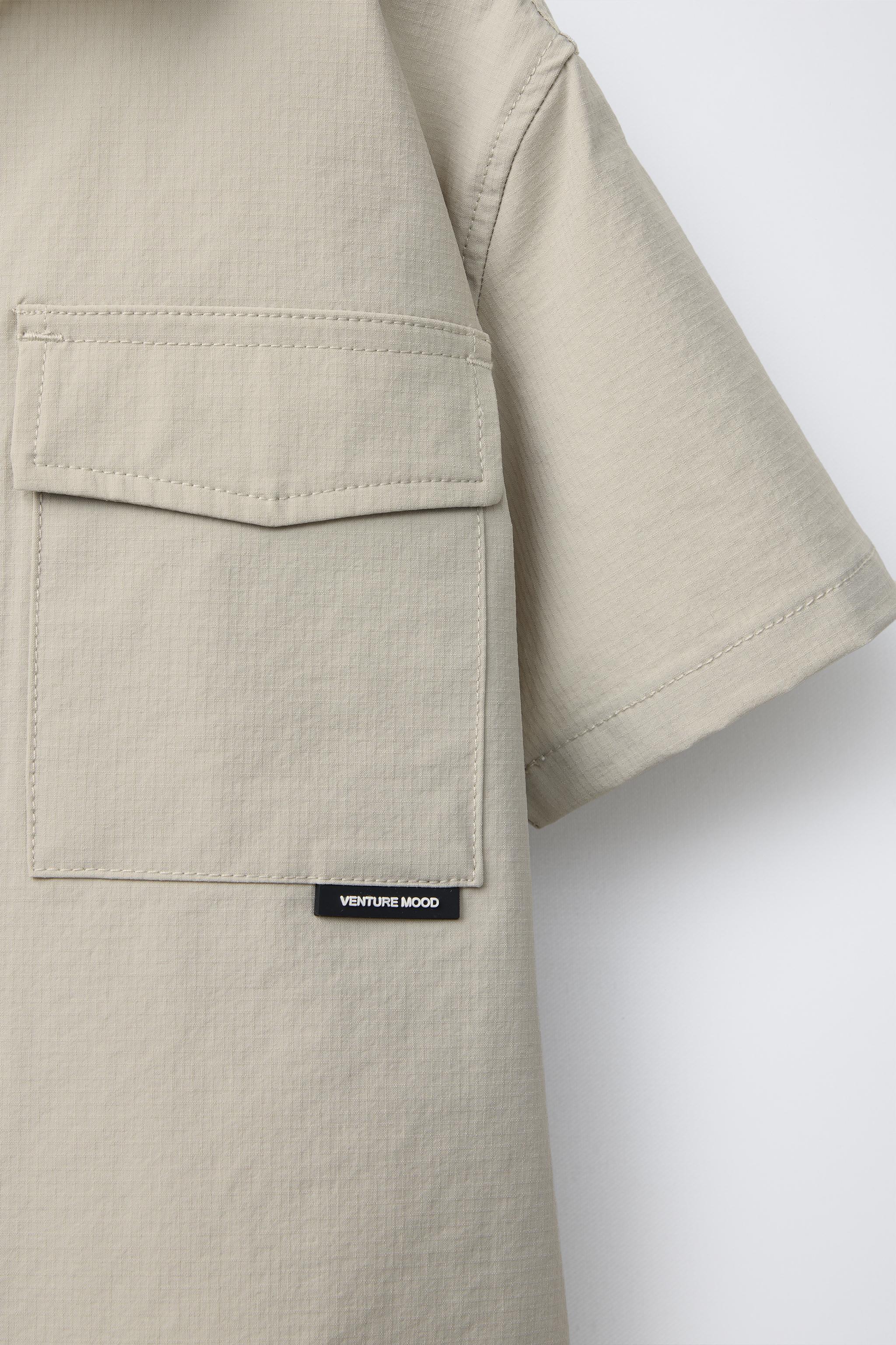TECHNICAL POCKET SHIRT - Black | ZARA United States