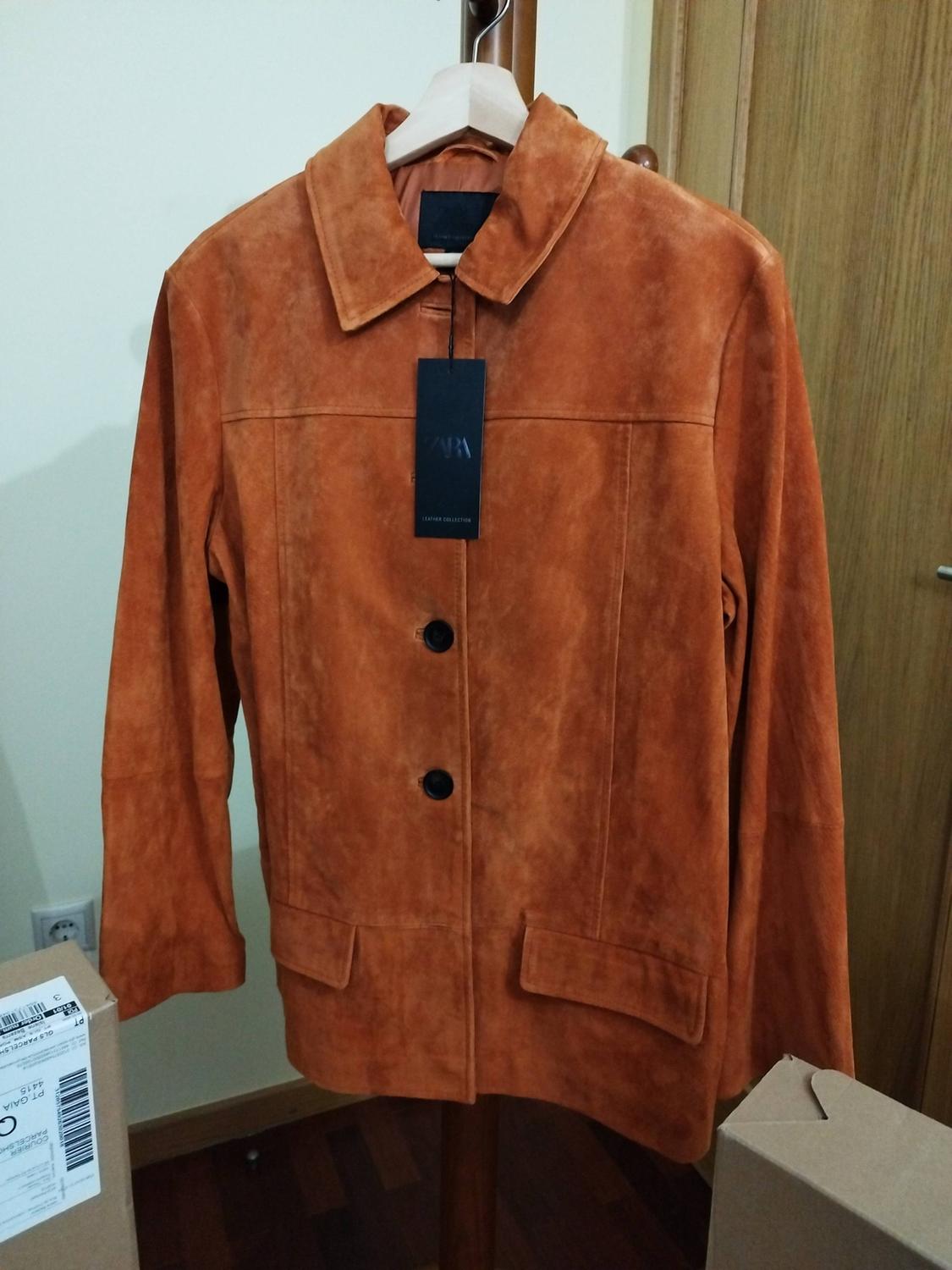 100% LEATHER SUEDE JACKET - Image 2