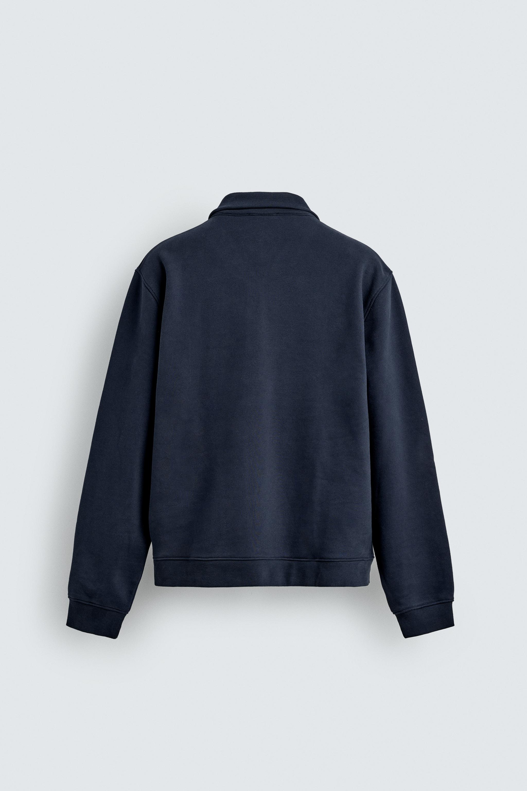 BASIC ZIP-UP SWEATSHIRT