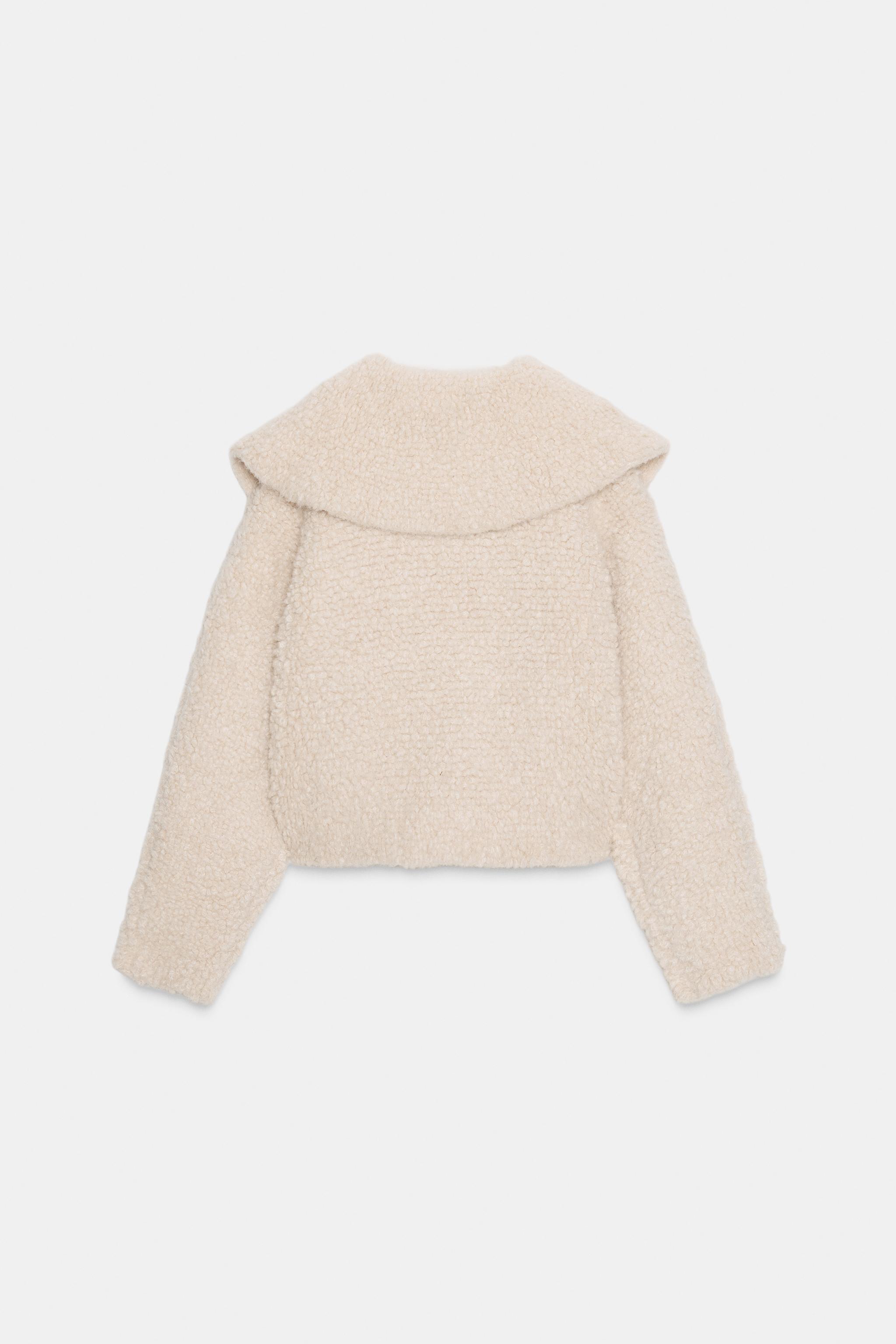 ブークレニットカーディガン - エクリュ | ZARA Japan / 日本