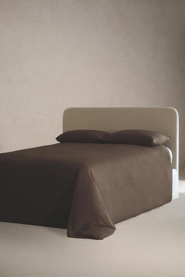 COTTON JERSEY MODAL FITTED SHEET (140GxM²) | 30 CM HEIGHT - Brown by Zara - Image 1