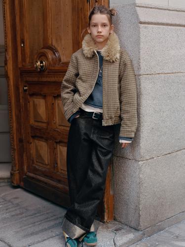 JEANS BALLOON BRILLOS - Negro de Zara