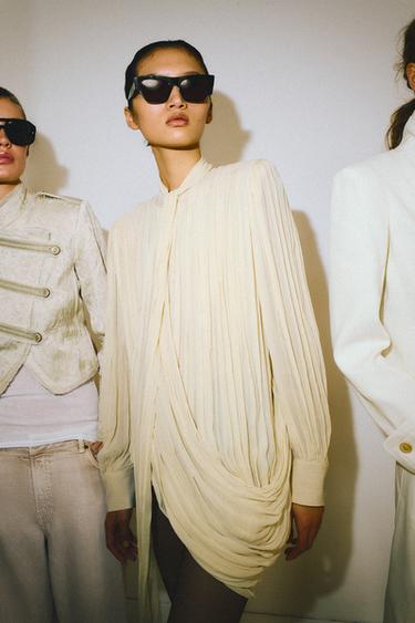 VESTE COURTE JACQUARD ZW COLLECTION LIMITED EDITION - Beige de Zara - Image 6