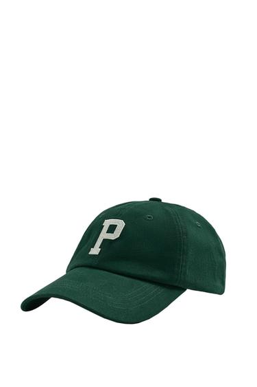 GORRA PARCHE LETRA - Verde de Zara