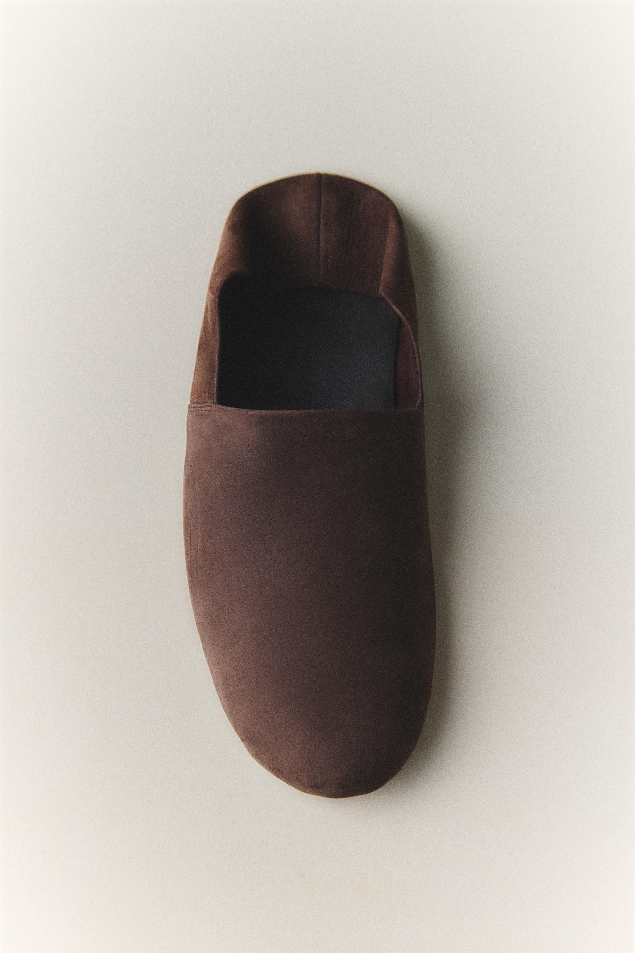 LEATHER TRAVEL MOROCCAN SLIPPERS
