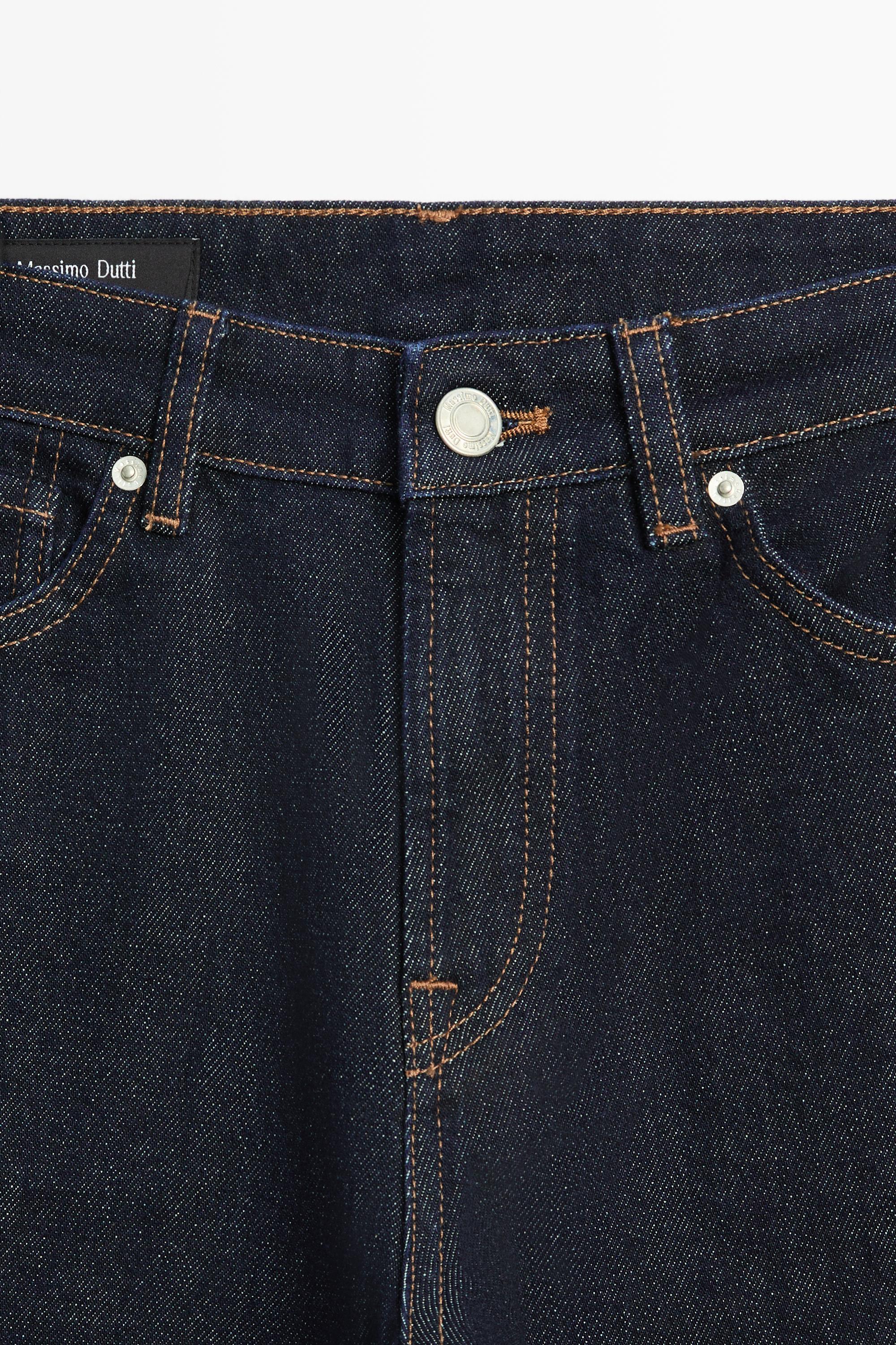 Jean straight cropped taille haute