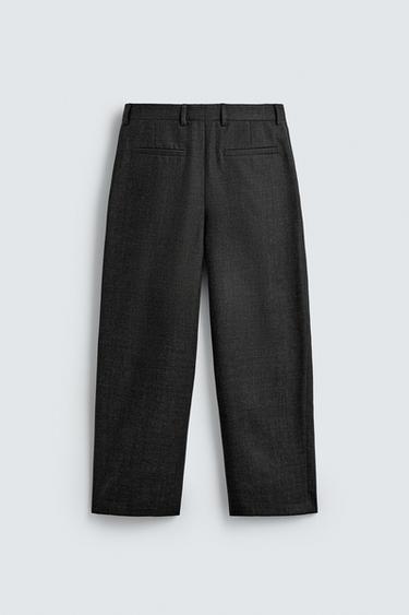 100% WOOL PLEATED TROUSERS LIMITED EDITION - Anthracite grey by Zara - Image 7