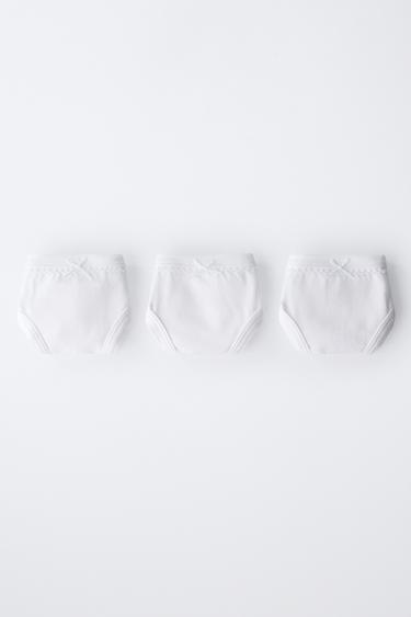 1 1/2-6 YEARS/ THREE-PACK OF PLAIN BRIEFS - White by Zara - Image 5